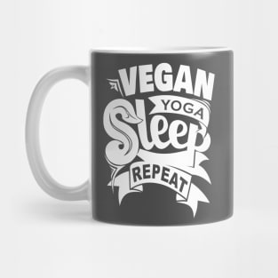 vegan and yoga Mug